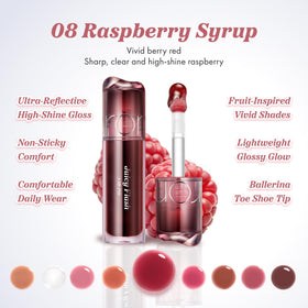 rom&nd texture drop illustrating syrupy oil and reflective high-shine benefit