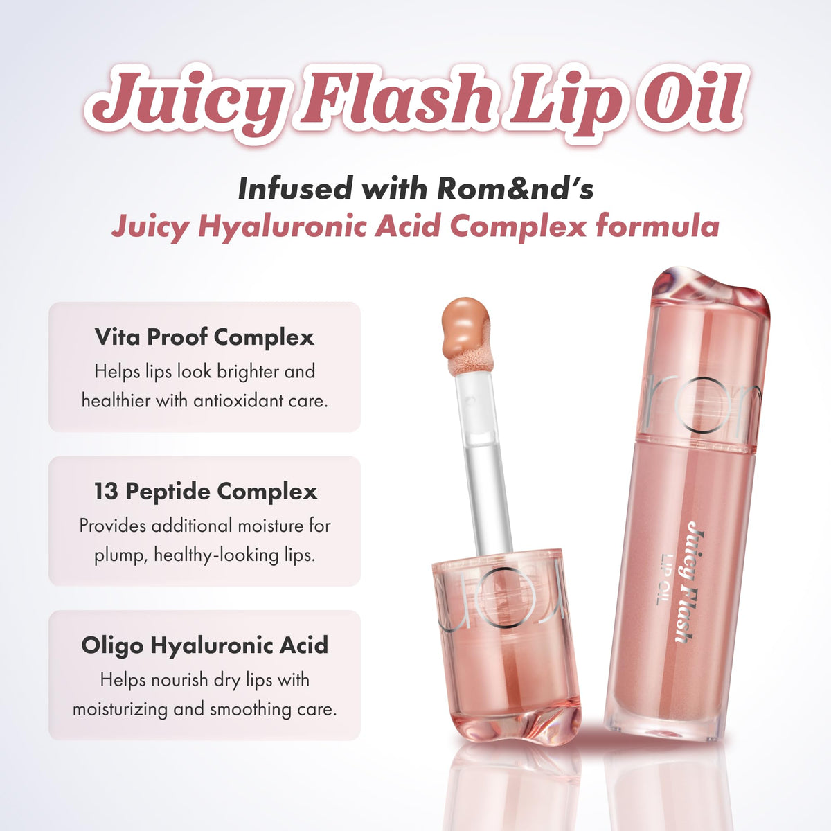 rom&nd applicator close-up demonstrating precise, mess-free application