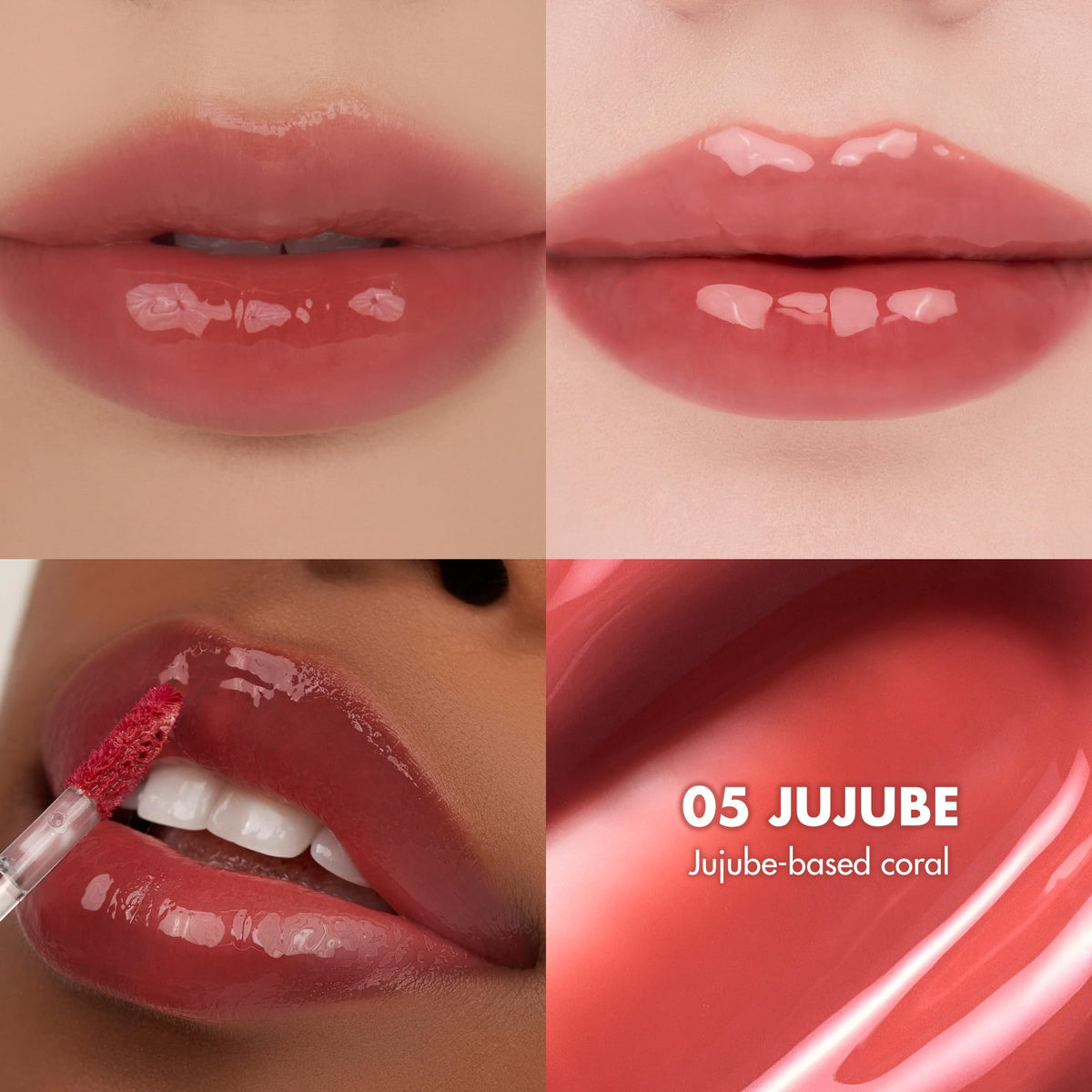 rom&nd applicator close-up demonstrating smooth, precise application