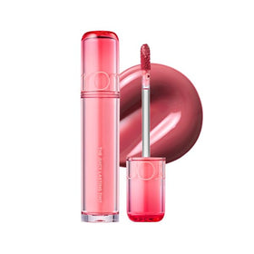 rom&nd front packaging showing shade 20 Juju Fig and glossy tube offering true color