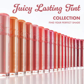 rom&nd placed in handbag lifestyle shot signaling easy on-the-go touch-up benefit