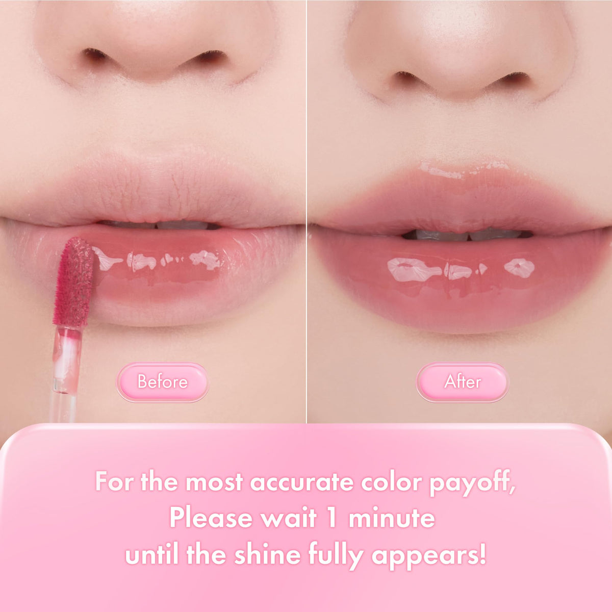 rom&nd lips close-up in 05 Jujube highlighting warm rose, hydrated look