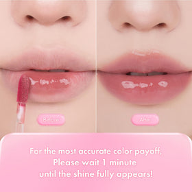 rom&nd lips close-up in 05 Jujube highlighting warm rose, hydrated look
