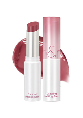 rom&nd front packaging showing mauve whip shade and benefit of glossy finish