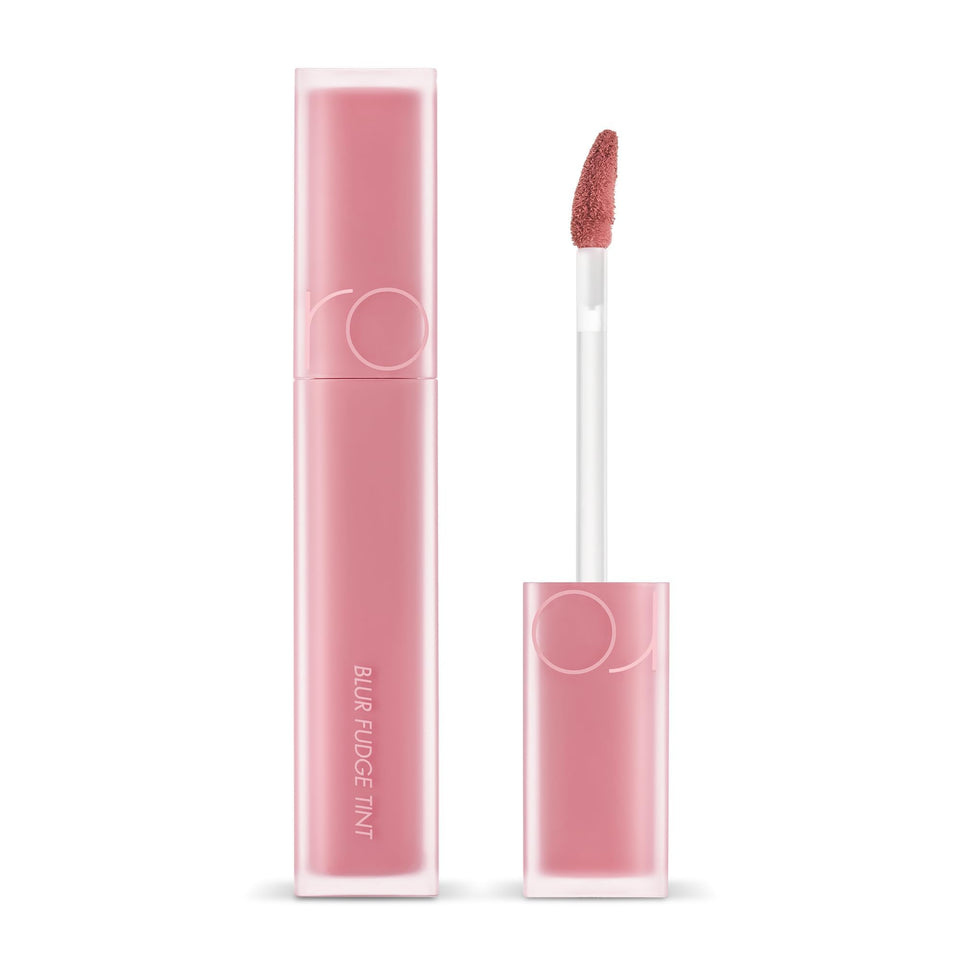 rom&nd product front packaging showing burnt orange shade and tidy tube — clear color preview