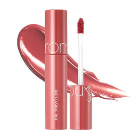 rom&nd tube front view showing 11# PINK PUMPKIN and sleek packaging benefit: clear shade ID