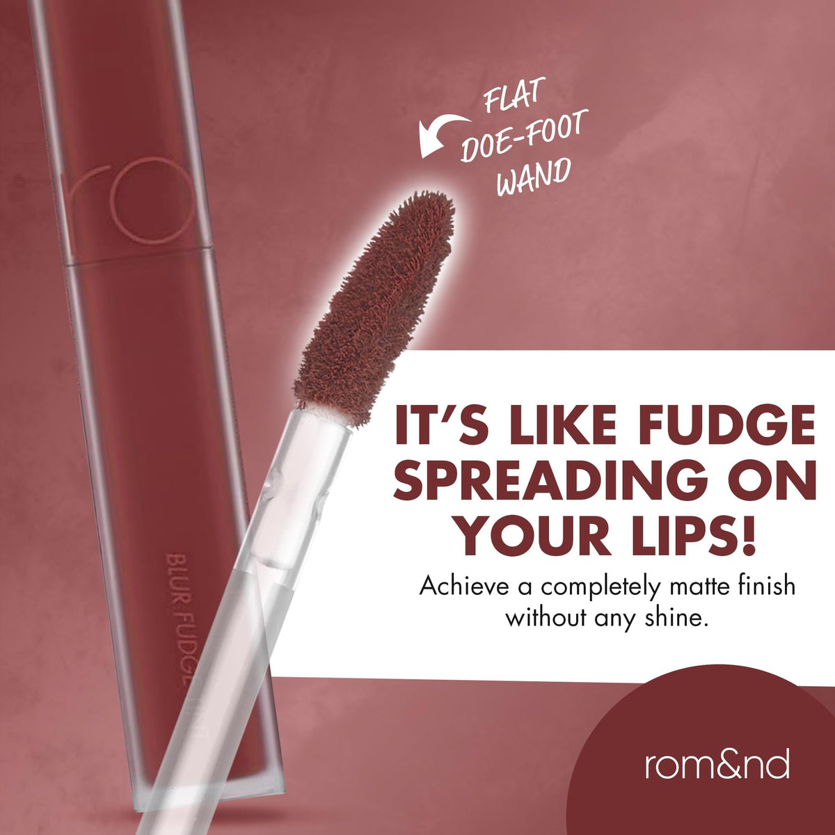 rom&nd shade comparison with scale illustrating Radwood intensity and versatility