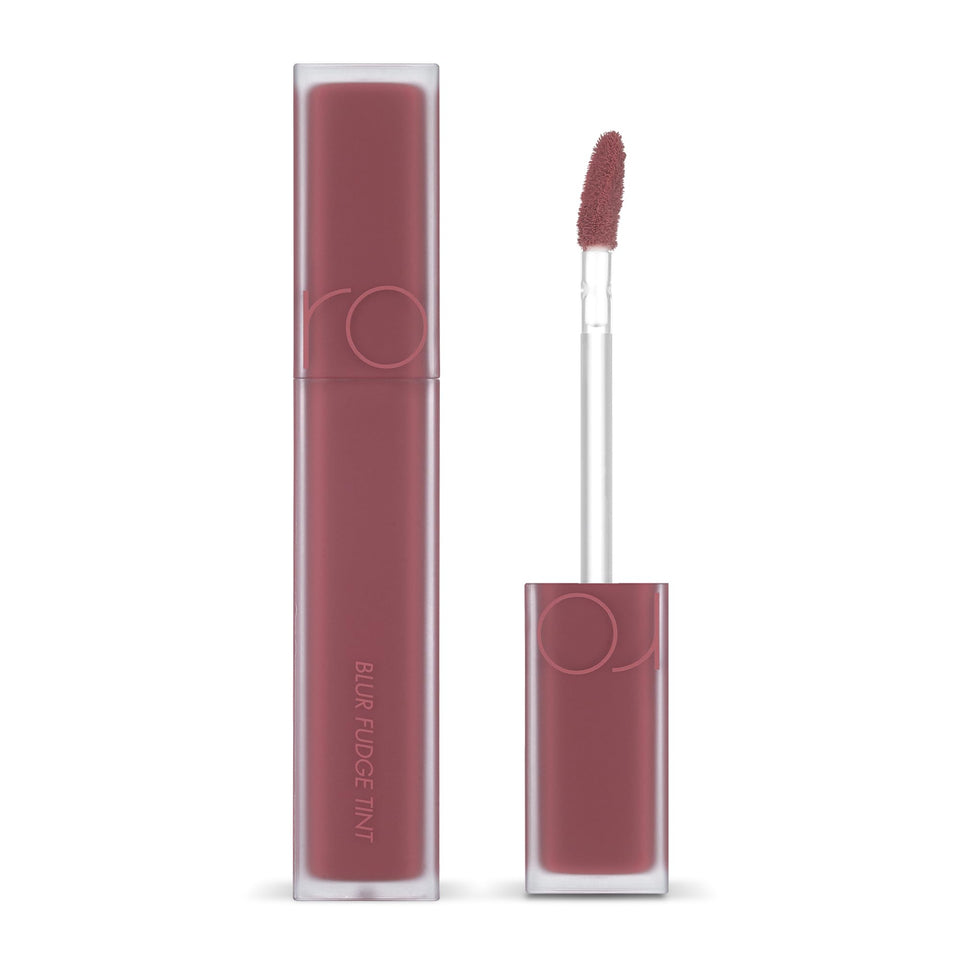 rom&nd front packaging showing Rosiental shade and sleek bottle benefit: clear shade view