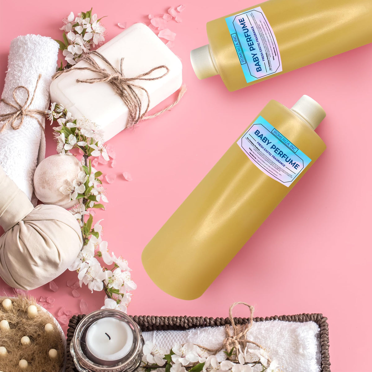 ROMERIZA INC applying oil to wrist demonstrating long-lasting scent release