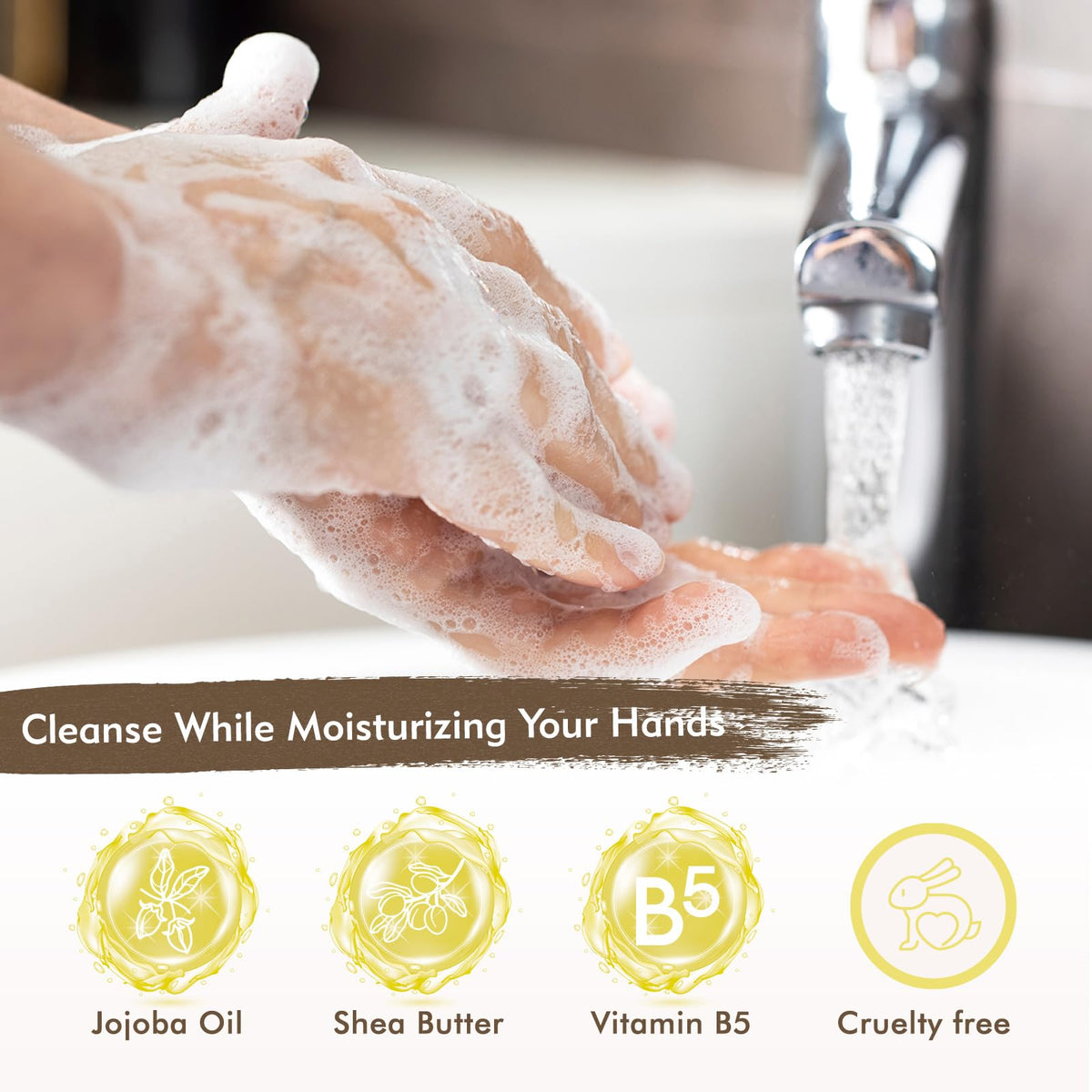 ROMIIE ZOI soap texture close-up highlighting creamy moisturizing lather