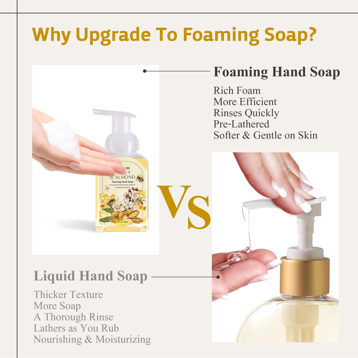 ROMIIE ZOI foam lather in hand demonstrating rich creamy foam and gentle cleansing