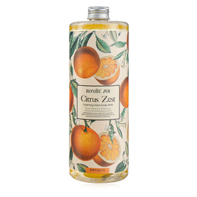 ROMIIE ZOI front bottle view showing citrus refill and clean packaging benefit