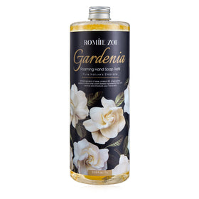 ROMIIE ZOI front label showing gardenia scent and refill size benefit