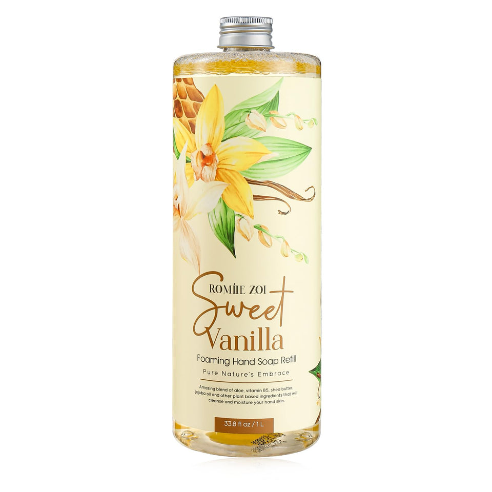 ROMIIE ZOI front label showing vanilla scent and benefits