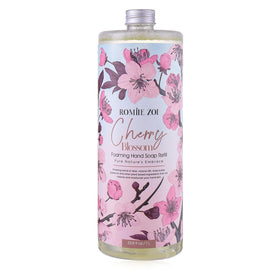 ROMIIE ZOI pouch front view showing cherry blossom scent and refill benefit