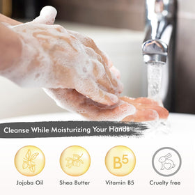 ROMIIE ZOI bottle pouring into dispenser demonstrating refill ease