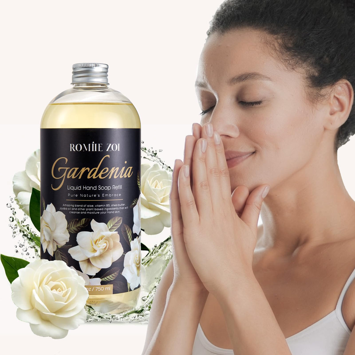 ROMIIE ZOI held in hand for scale showing large 750 ml convenience