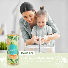 ROMIIE ZOI next to a dispenser showing large 1000ml refill value benefit