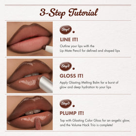 rom&nd closeup application of gradient lips displaying blended fig tones and dimensional finish