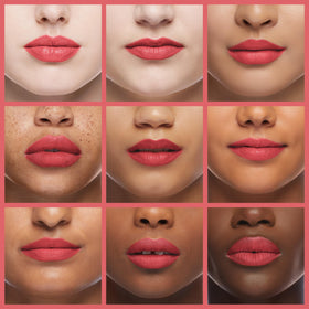 rom&nd lip swatch demonstrates rich buildable color and soft matte finish
