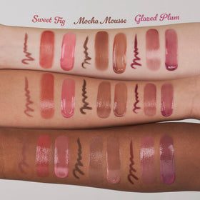 rom&nd Glasting Color Gloss Peony Ballet wand delivering glossy shine and light-reflective plumping