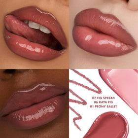 rom&nd Glasting Melting Balm Kaya Fig texture swatch showing hydrating finish and smooth application