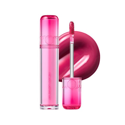 rom&nd front packaging showing shade and glossy tube, highlights vibrant shade