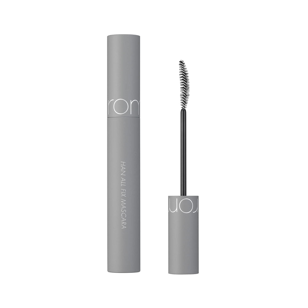 rom&nd front packaging showing sleek tube and L01 Long Black benefits