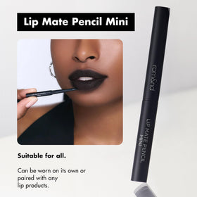rom&nd lifestyle model nightout look showing dramatic black-lip confidence