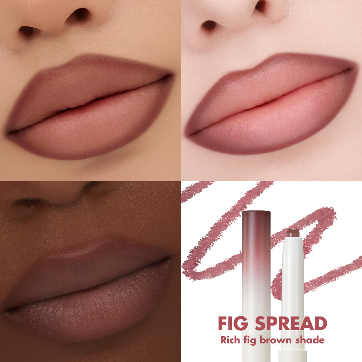 rom&nd lip mate pencil tip close-up showing precise 4.5mm point for accuracy