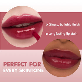 rom&nd texture gloss drop highlighting hydrating, non-sticky finish benefit