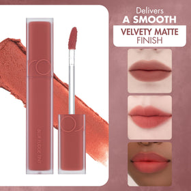 rom&nd blurred gradient lips demonstrating soft-focus finish and benefit