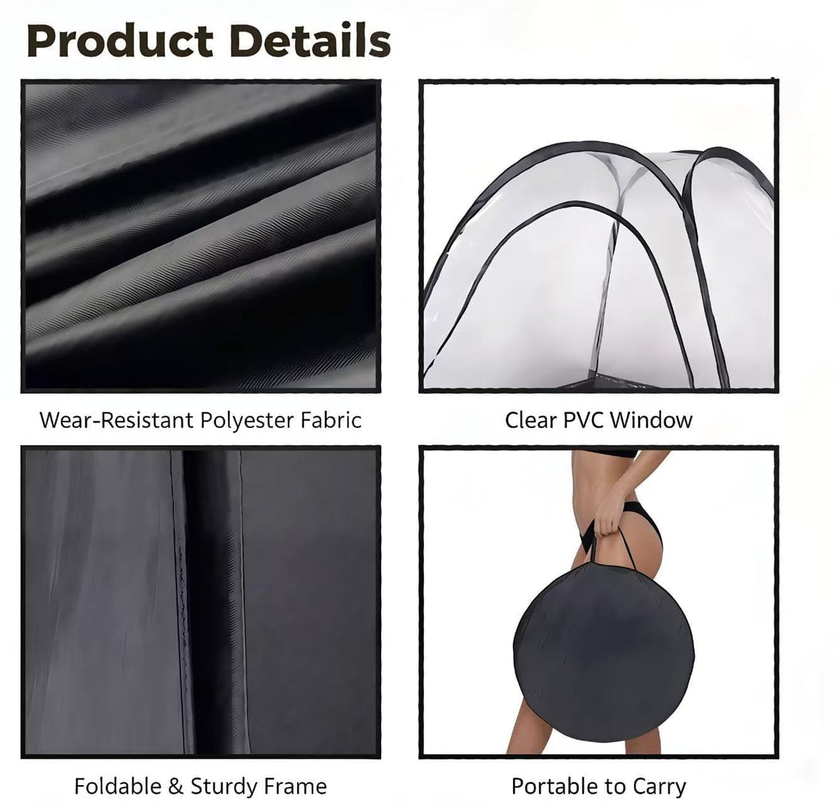 ROMSPRI steel-wire frame and fabric connection highlight sturdy construction