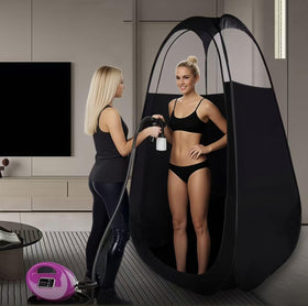 ROMSPRI interior shot with sprayer demonstrates contained spray environment