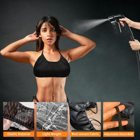 ROMSPRI lifestyle mobile tanning bag packed for travel showing portability benefit