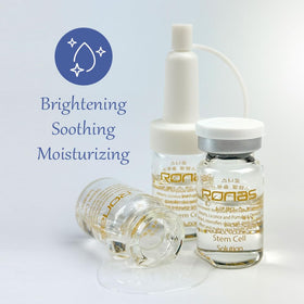 Ronas graphic of plant stem cells and hyaluronic acid showing ingredient benefit