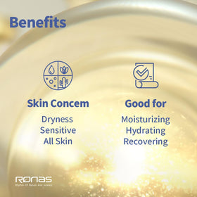 Ronas ampoules lined in box illustrating complete 10-vial set benefit
