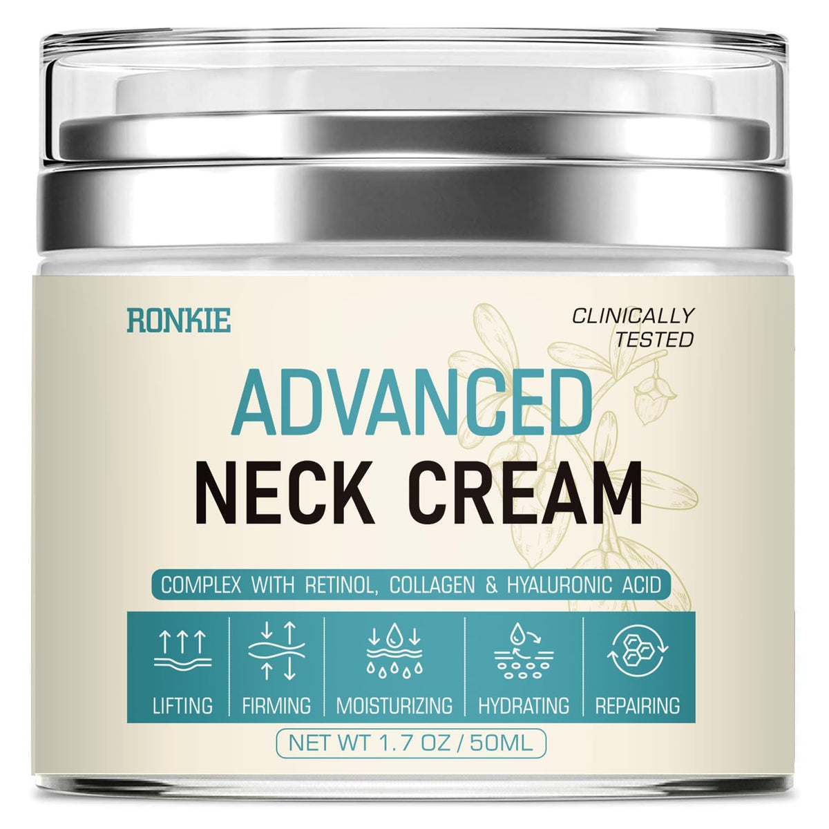 RONKIE front jar showing clean packaging and product benefit