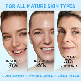 RONKIE nighttime bathroom shelf lifestyle shot conveying gentle nightly hydration routine benefits