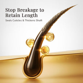 RootStim application in shower demonstrating easy spread for hydrated, softer hair
