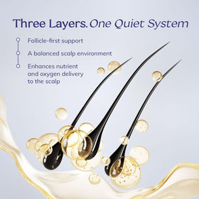 RootStim applying roll-on to thinning scalp area for targeted root care