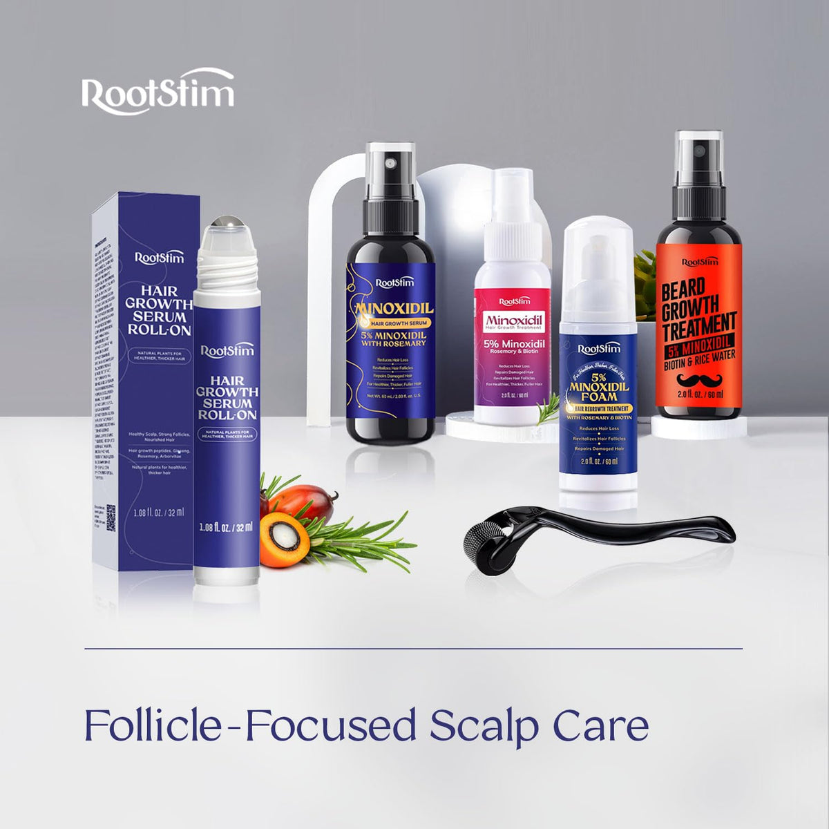 RootStim styled before and after hair to show improved fullness appearance