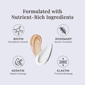 RootStim conditioner pouring cream texture to show smooth hydration benefit