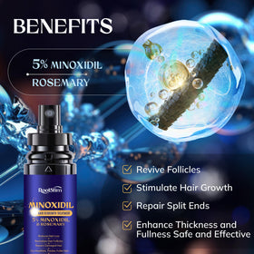 RootStim dropper applying serum to scalp for precise, targeted delivery