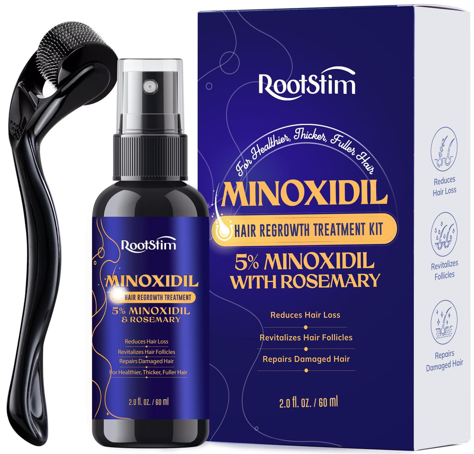 RootStim front packaging showing bottle and label for clear product ID and benefits