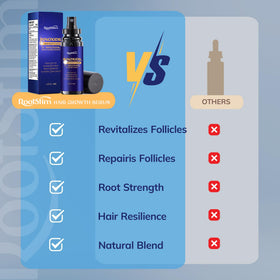 RootStim being applied to thinning scalp area, promotes focused treatment