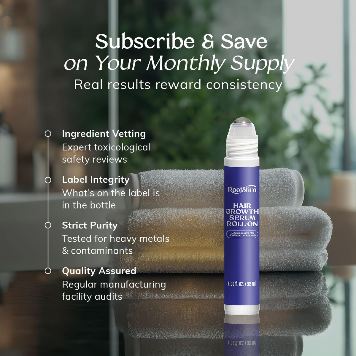 RootStim two-pack styled on counter to show daily routine integration