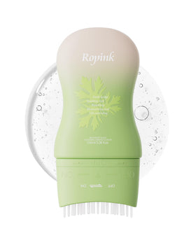 Ropink front bottle showing scalp detox benefits and clear packaging