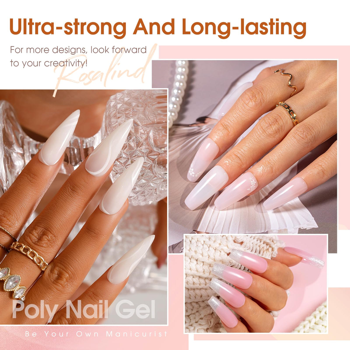 ROSALIND gel texture close-up showing smooth polishable surface