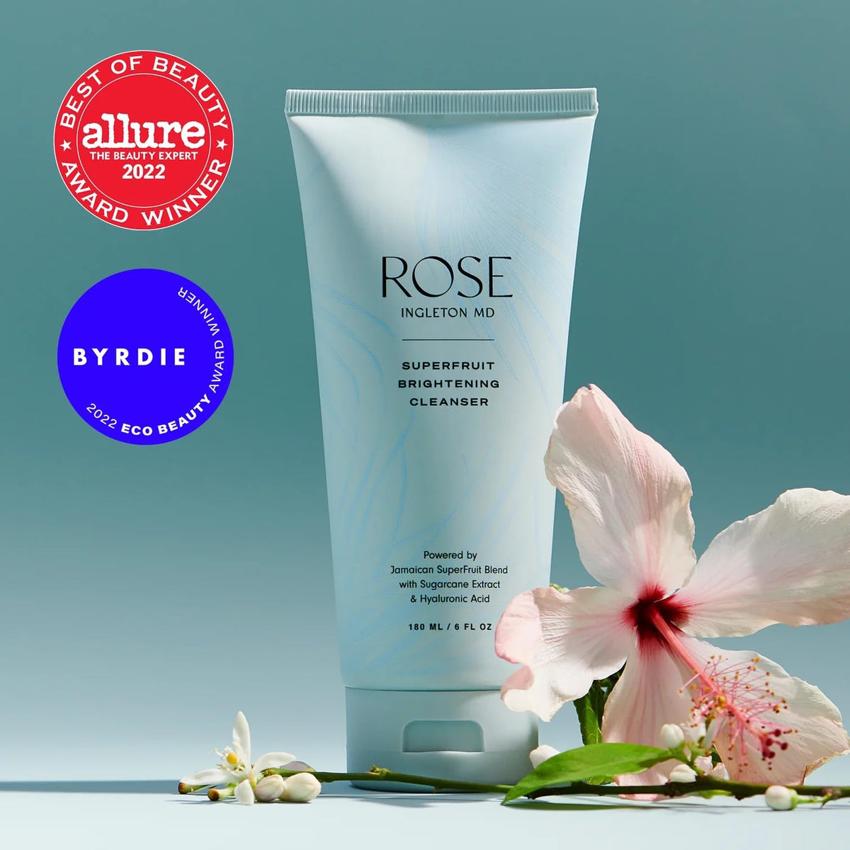ROSE Ingleton MD size comparison with hand to show 6 fl oz scale and portability